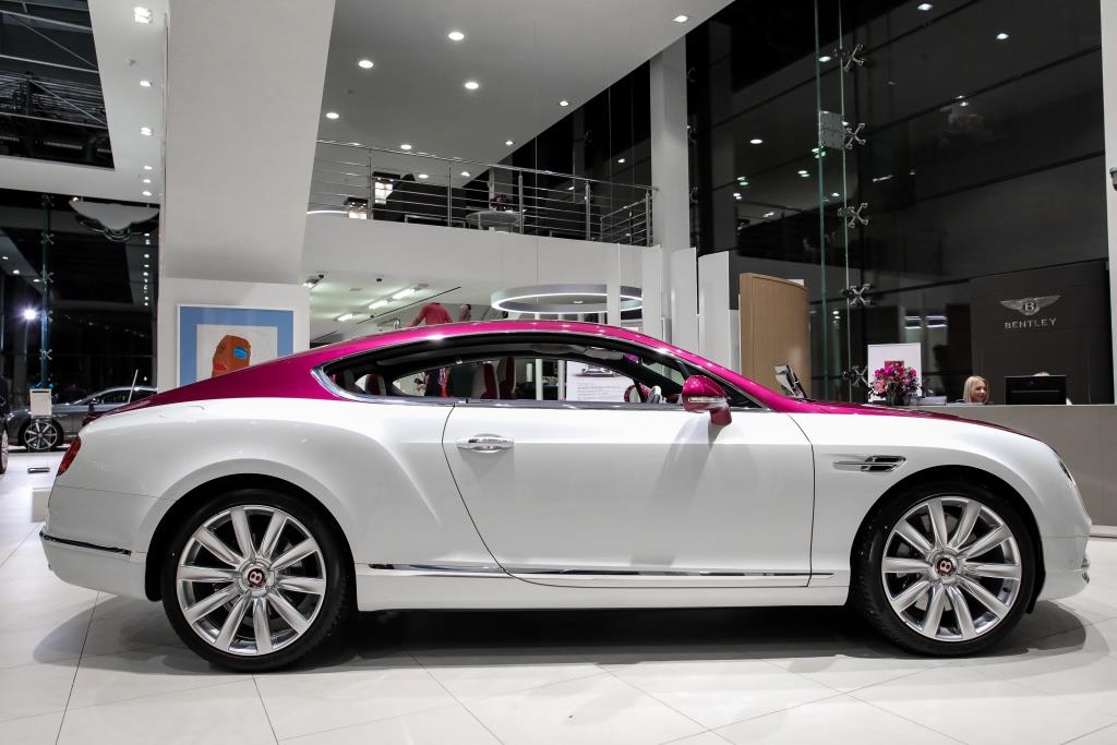 УНИКАЛЬНЫЙ BENTLEY CONTINENTAL GT V8             MAGENTA EDITION - изображение IMG-025 на Bentleymoscow.ru!