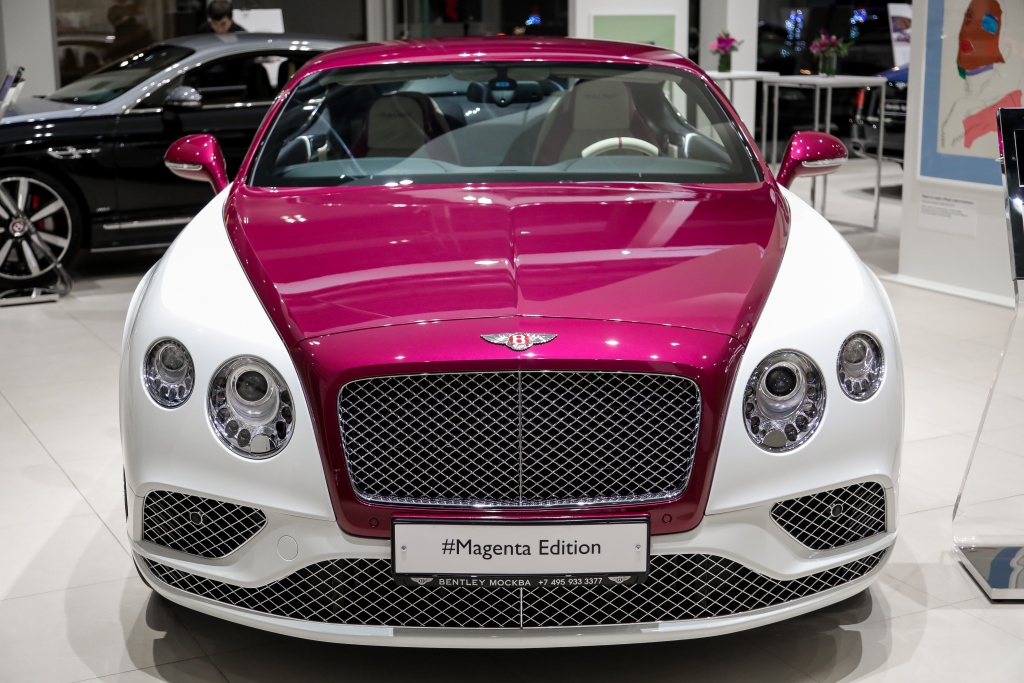 УНИКАЛЬНЫЙ BENTLEY CONTINENTAL GT V8             MAGENTA EDITION - изображение IMG-045 на Bentleymoscow.ru!